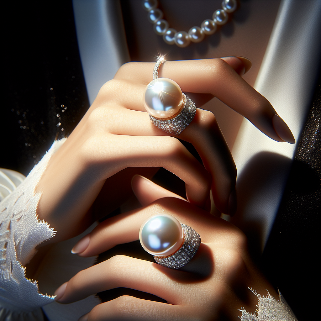 Glamorous Pearl Rings Worn by Celebrities