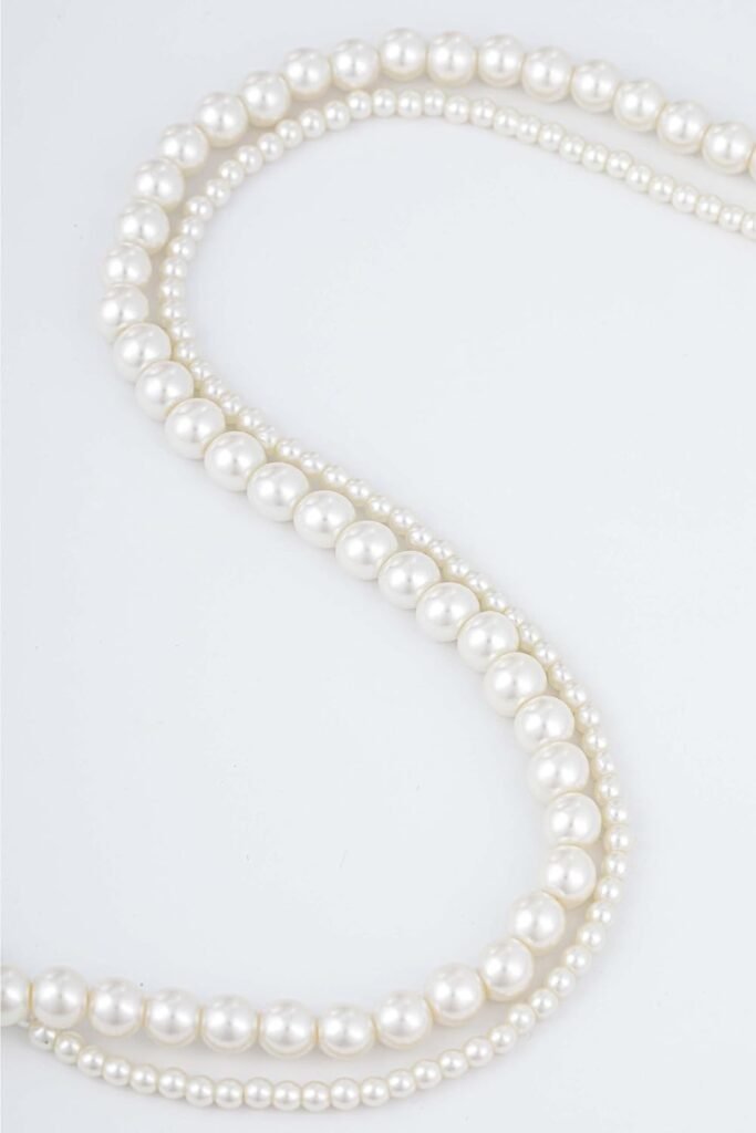 BABEYOND Round Imitation Pearl Necklace Wedding Pearl Necklace for Brides